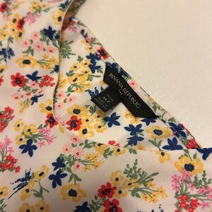 Banana Republic Floral Tank Top (White)